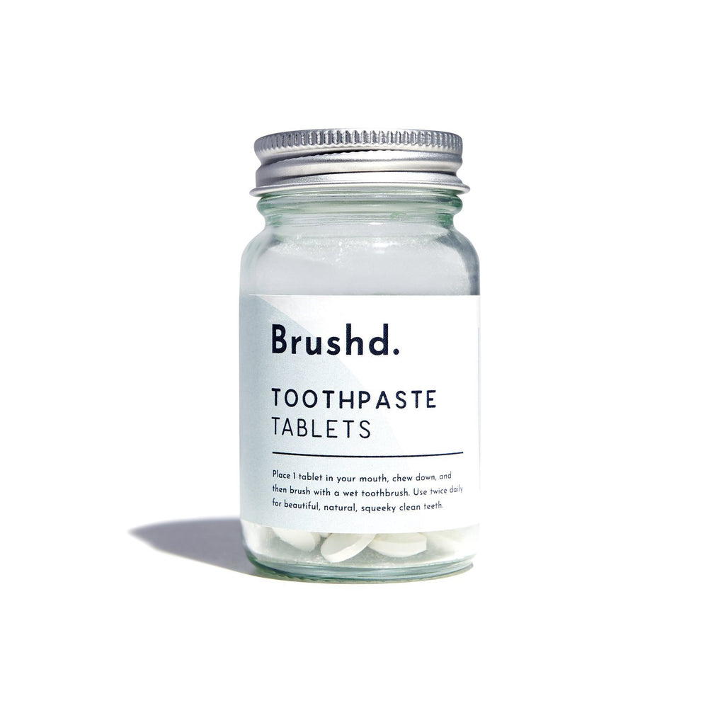 Natural Fresh Mint Toothpaste Tablets Body Brushd. Flouride 